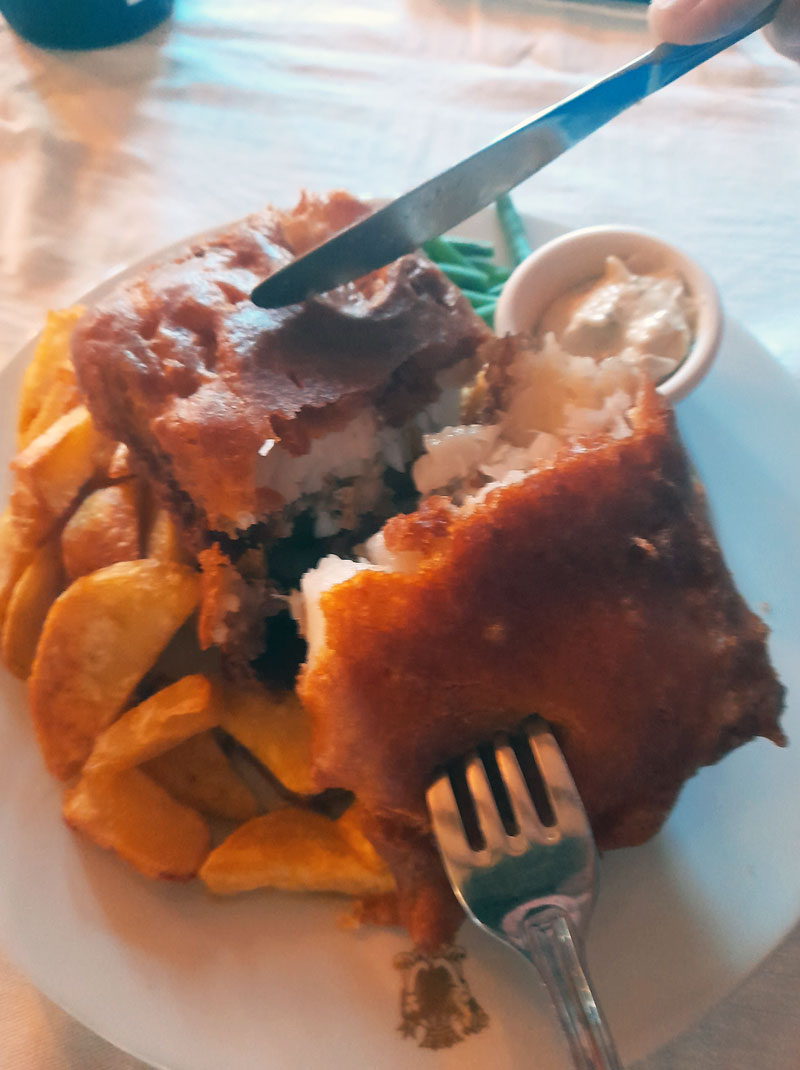 delicious fish and chips