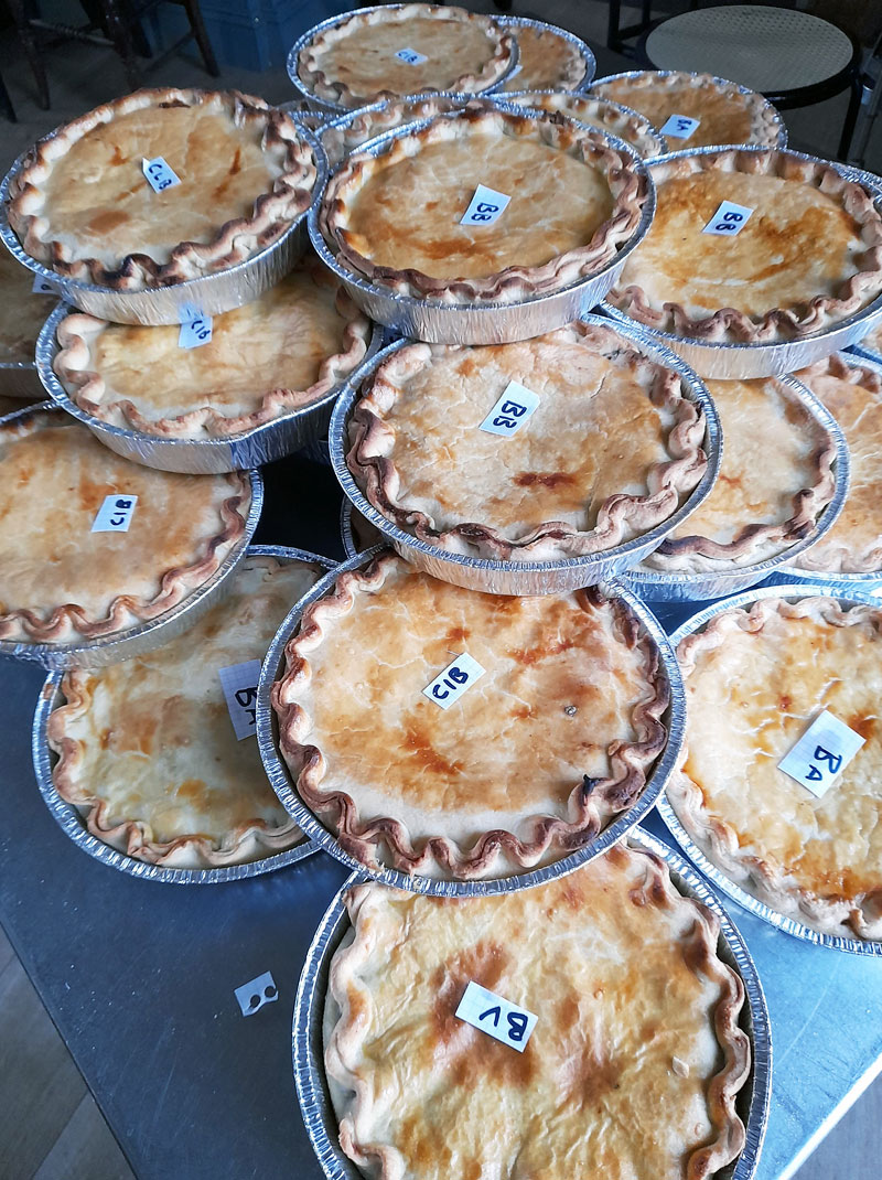 home made pies